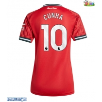 Manchester United Matheus Cunha #10 Hjemmedrakt Dame 2025-26 Kortermet